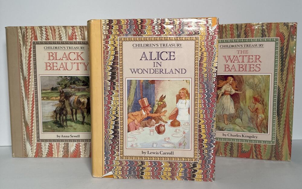 CHILDREN'S TREASURY: Lot Of 3 by Lewis Carroll 1990 Hardcover Children’s Stories